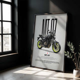 2015 MT-07 Motorcycle Poster