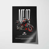2015 MT-07 Motorcycle Poster