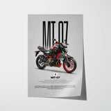 2015 MT-07 Motorcycle Poster