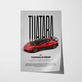 Tuatara Striker Car Poster