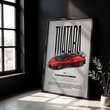 Tuatara Striker Car Poster
