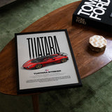 Tuatara Striker Car Poster