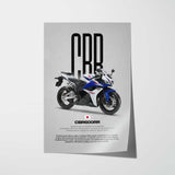 2009-2012 CBR600RR Motorcycle Poster