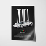 Zonda F Car Poster