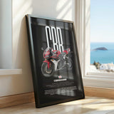 2007-2008 CBR600RR Motorcycle Poster