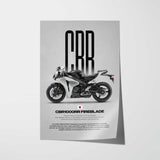 2008 CBR1000RR Fireblade Motorcycle Poster