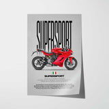 SuperSport Motorcycle Poster