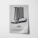 Zonda F Car Poster