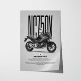 NC750X Motorcycle Poster