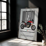2025 Multistrada V4 Pikes Peak Motorcycle Poster