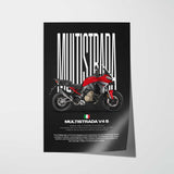 2025 Multistrada V4 S Motorcycle Poster