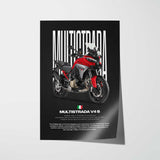 2025 Multistrada V4 S Motorcycle Poster