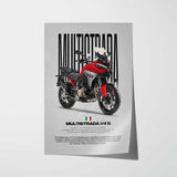 2025 Multistrada V4 S Motorcycle Poster