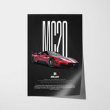 MC20 Car Poster