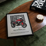 2025 Multistrada V4 S Motorcycle Poster