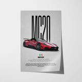 MC20 Car Poster