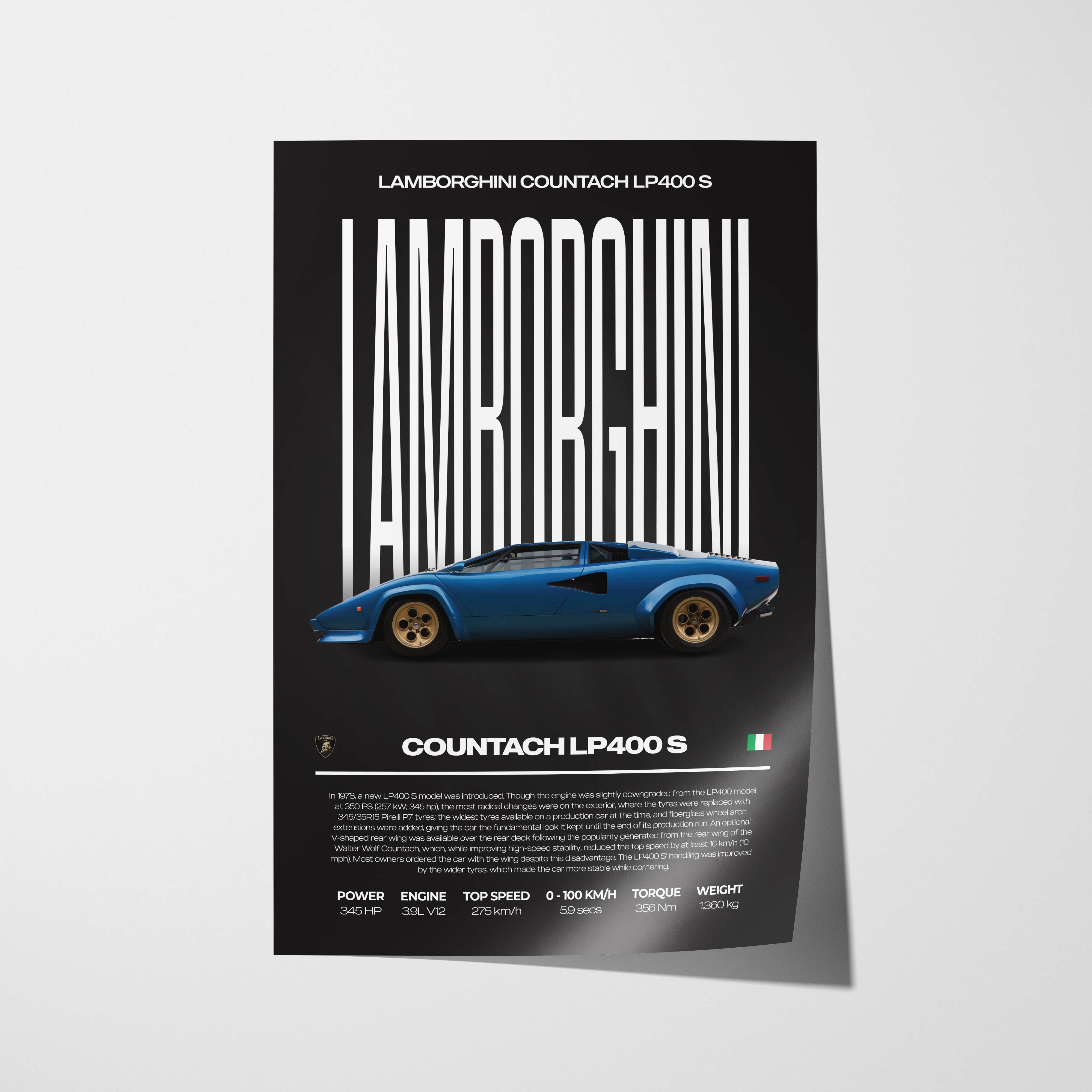 Lamborghini Countach LP400 S Poster