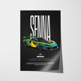 Senna Car Poster