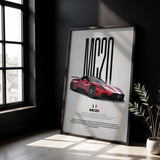 MC20 Car Poster