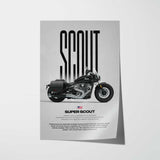 2025 Super Scout Motorcycle Poster
