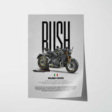 Rush 1000 Motorcycle Poster