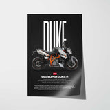 990 Super Duke R Motorcycle Poster