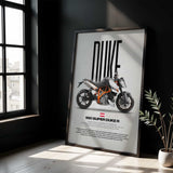 990 Super Duke R Motorcycle Poster