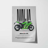 2011 Ninja ZX-10R Motorcycle Poster