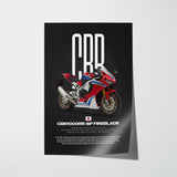 2017-2019 CBR1000RR-SP Fireblade Motorcycle Poster