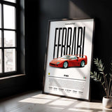 Ferrari F40 Poster