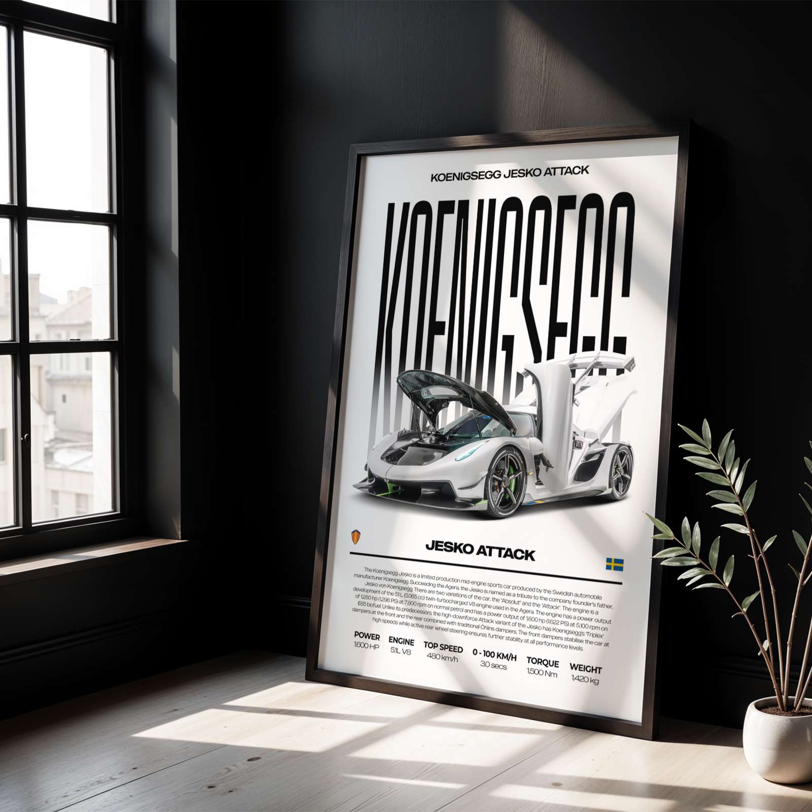 Koenigsegg Jesko Attack Poster