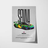 Senna Car Poster