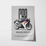 2011 CBR1000RR Fireblade Motorcycle Poster