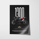 1300 R Motorcycle Poster