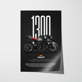 1300 R Motorcycle Poster