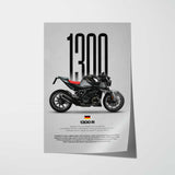 1300 R Motorcycle Poster