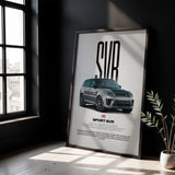 Sport SVR Car Poster