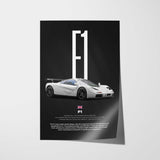 F1 Car Poster