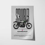 Scrambler 900 Motorcycle Poster