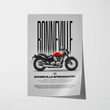 2023 Bonneville Speedmaster Chrome Edition Motorcycle Poster