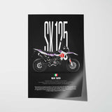 SX 125 Motorcycle Poster