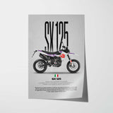 SX 125 Motorcycle Poster
