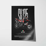 SX 125 Motorcycle Poster