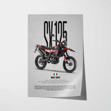SX 125 Motorcycle Poster