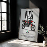 SX 125 Motorcycle Poster