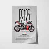 RS 125 Motorcycle Poster