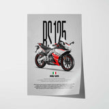 RS 125 Motorcycle Poster