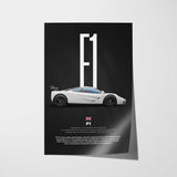 F1 Car Poster