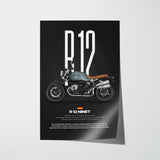 R12 nineT Motorcycle Poster