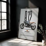 R12 nineT Motorcycle Poster